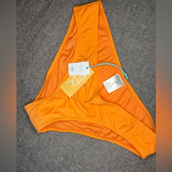 Kona Sol Bathing Suit Bottoms-Orange - Picture 2 of 3